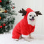 Christmas Dog Clothes Soft Dog Jumpsuit David's Deer Fleece Dog Coat Chihuahua Pug Winter Warm Clothing Xmas New Year Dog Outfit
