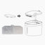 Cat Water Fountain Filter 10 Pack Fountain Filter Replacement Activated Carbon Pet Rectangular Water Circulation Filter Element