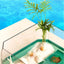 Aquarium turtle tank lazy person water-free breeding box with drying platform ecological turtle tank aquarium accessories 220V