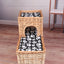 Pet basket willow weaving, willow weaving cute pet nest double-layer pet basket handmade four-season universal kennel cat litter