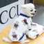 Funny Monkey Print Winter Dog Clothes French Bulldog Flannel Winter Dog Hoodies Medium Puppy Clothing for Cat Christmas Costume