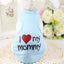 Cute Paw Printed Heart Love Design Small Dog Vest Clothes Summer Spring TShirts For Dogs Costume Puppy Dog Accessories Chihuahua