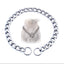 Dog Collar Slip Chains for Dogs Smooth Flat Stainless Steel Choke Chain Collar for Training Small Medium Large Dogs Pet Products