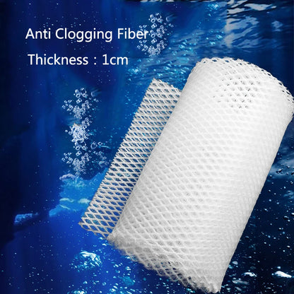 3D Aquarium Filtration Fiber Prevent Water Blockage Fish Tank Biochemical Filter Practical Bio.Sponge Pad Skimmer Supplies New