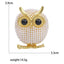 Rhinestone Owl Brooches for Women Unisex 4-Color Cute Birds Party Casual Pins Banquet Party Backpack Gifts Jewelry Accessories