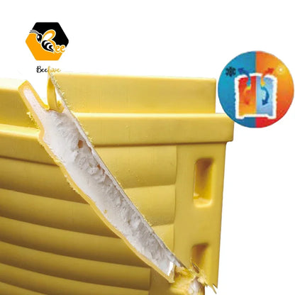 3 Layer Insulation Plastic Polystyrene Beehive 10 Frames Thermo Beehive Langstroth Beehive Top Bee Feeder Bee Farm Beekeeping