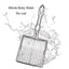 Stainless Steel Cat Litter Shovel Wooden Handle Shovel Easy To Clean Good-Looking Reduce Dust Suitable For Small Dog Toilets