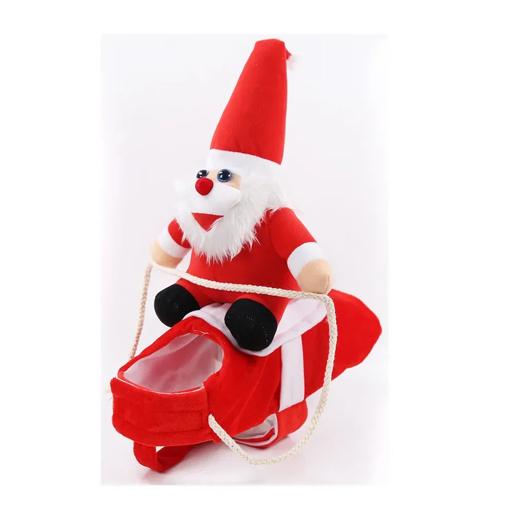 Pet Costumes Santa Claus Dog Cat Christmas Clothes Mutable Halloween Funny Costume Santa Claus Clothes Christmas Costumes