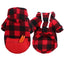 Plaid Dog Hoodie Pet Dog Clothes Sweaters With Hat And Pocket Design Autumn Winter Windproof Dog Clothing For Small Medium Dog