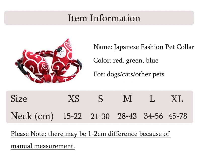Japanese Fashion Pet Dog Accessories Bunny Ears Adjustable Neck Wear Handmade York Dog Necklaces Fancy All Season Collar for Cat