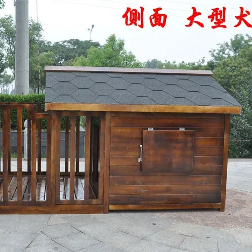 Dog Villa Fence Dog House Pet Room Mobile Small Wooden Room Outdoor Preservative Wood Cabinet Tool Cabinet Outdoor Locker