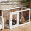 Household Small and Medium Dogs Teddy Pet Dog Fence Visual Cat Cage Dog Fence Indoor Panoramic Transparent Dog Cage
