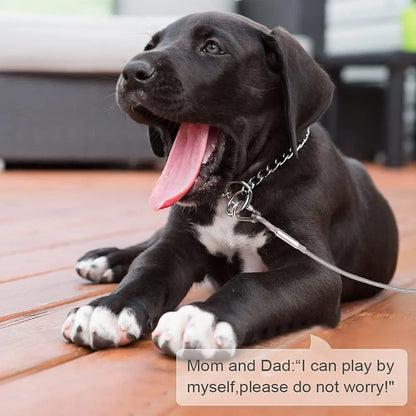 Dog Tie Out Cable Long Steel Wire Dog Leash,Heavy Duty & Durable Dog Chain for Yard,Dog Leads for Large Dogs Up to 150 Lbs