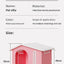 Dog Kennel Indoor and Outdoor Ventilation and Breathable Easy To Install Easy To Clean Thickened Not Deformed Luxury Pet Villa