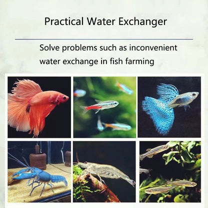 U-Shaped Fish Tank Water Changer Tube Aquarium Cleaning Tools Hanging Water Dispenser Supply Pipe Wall Mounted Elbow Hose