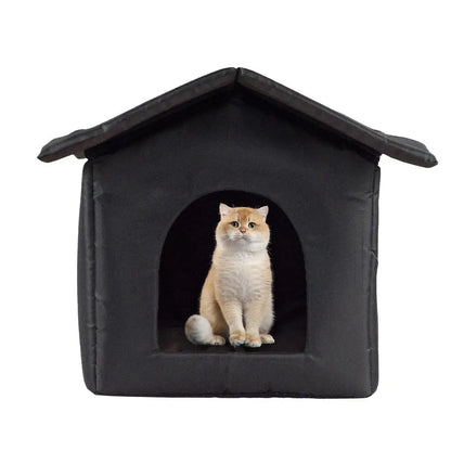 Winter Warm Waterproof Outdoor Pet House Cat Nest Thickened Cat Nest Tent Portable Travel Nest For Kitten Puppy Pets Supplies