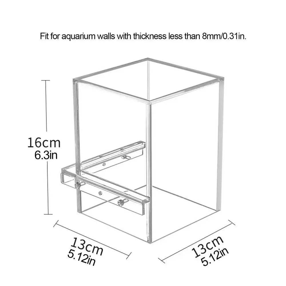 Fish Aquarium Tank Small Transparent Fish Elevator Tank Lightweight Acrylic Inverted Above Water Fish Tank Aquariums Fish Bowls