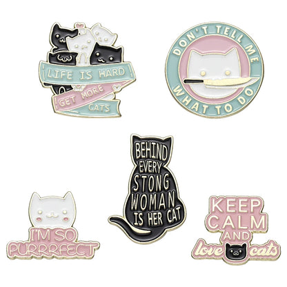 Witch Ghost Set Enamel Pin Brooch Punk Frog Skull Potted Cat Black Bird Animal Flower Medicine Bottle Badge Love Jesus Jewelry