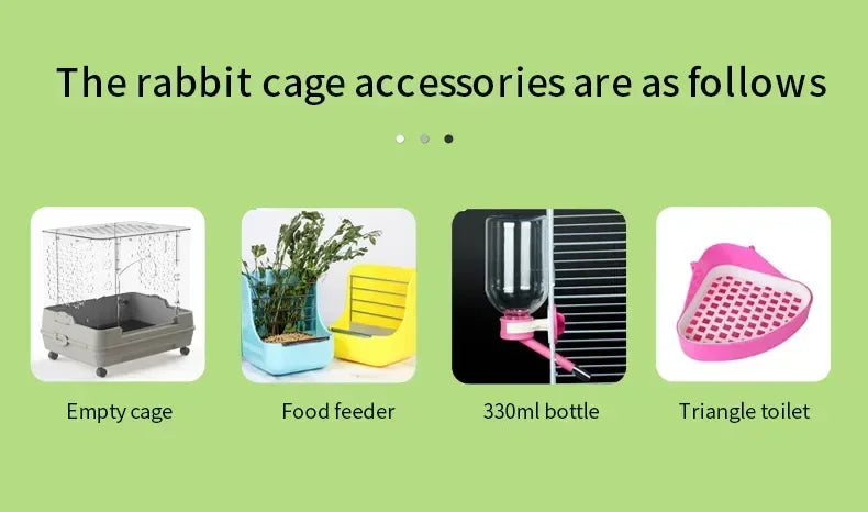 Indoor house acrylic  rabbit Chinchilla cage luxury cage for small animals pet house