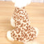 Leopard Dog Sweater Dress Fleece Puppy Dresses for Small Dogs Girl Cat Skirt Apparel Winter Warm Dog Clothes