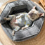 Deep sleep hexagonal dog sofa French fighting kennel dog bed fully removable and washable pet bed thick warm dog cushion