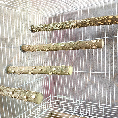10/15/20cm Birds Accessories Equipment for Parrots Supplies Pet Raw Wood Tree Branch Stand Rack Perches Chew Bite Toys Stick