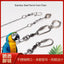 Stainless Steel Bird foot Chain Parrot Anti-flying Traction Rope Bird Feet Bracelet Alloy Foot Ring Pet Bird Training Leash