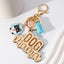 Dog Mama KeyChain Shiba Inu Golden Retriever Husky KeyRing Women Man Accessories Jewelry Bag Pendant Gift