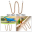 Parrot Rope Parrot Cage Toy Bird Perch Stand Bird Parrot Chewing Toy for Parakeet Conures Cockatiels Budgie Primary Color