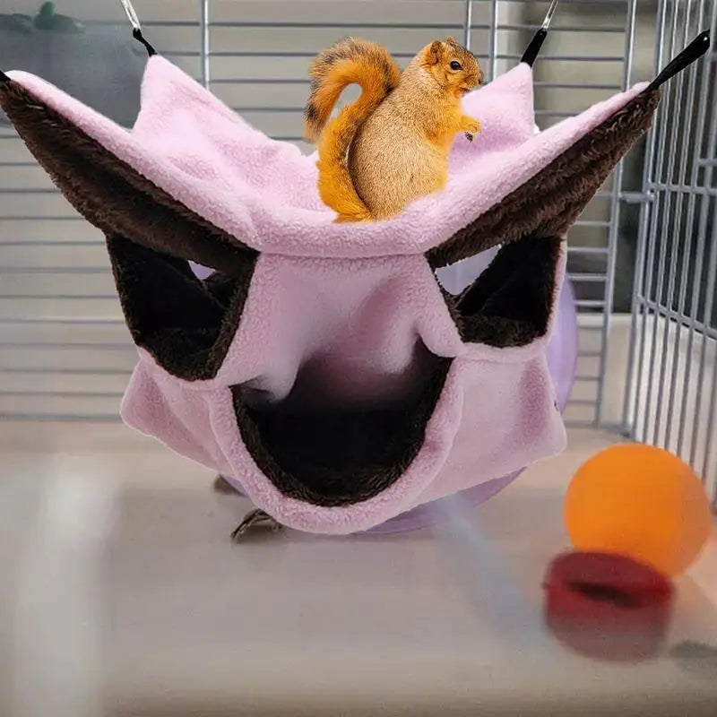 Pet Hammock 3layer Thick Plush Soft Warm Hanging Nest Sleep Bed For Small Pet Hamster Ferret Squirrel Chinchillas Pet Supplies