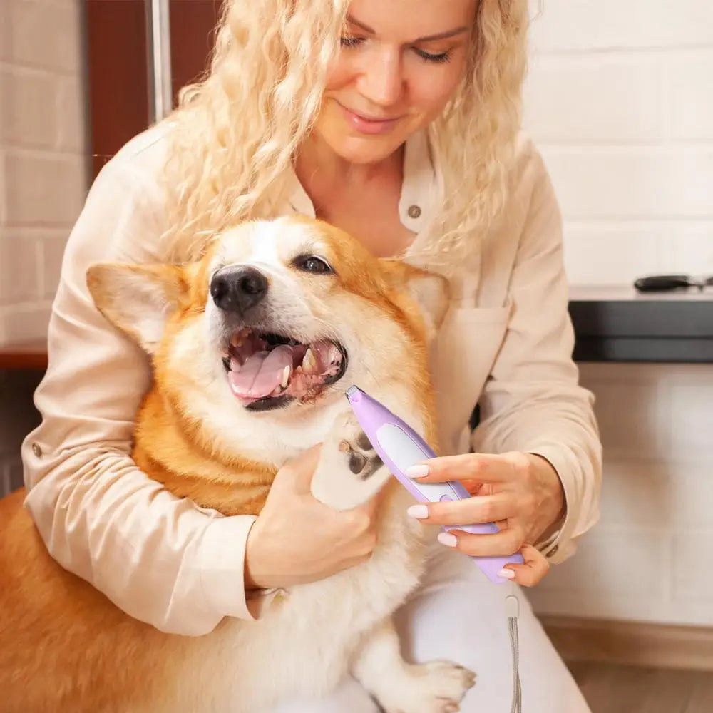Paw Trimmer For Dogs Dog Paw Pad Trimmer With Led Auxiliary Lighting Noise-Free Led Auxiliary Lighting Paw Pad Trimmer For Cats