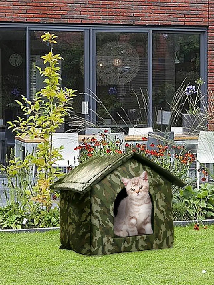 Outdoor Dog Bed Waterproof Roof Bed Waterproof Warm Dog Kennel Winter Tent Dog Nest Thickened Cold-Proof Nest Cat House