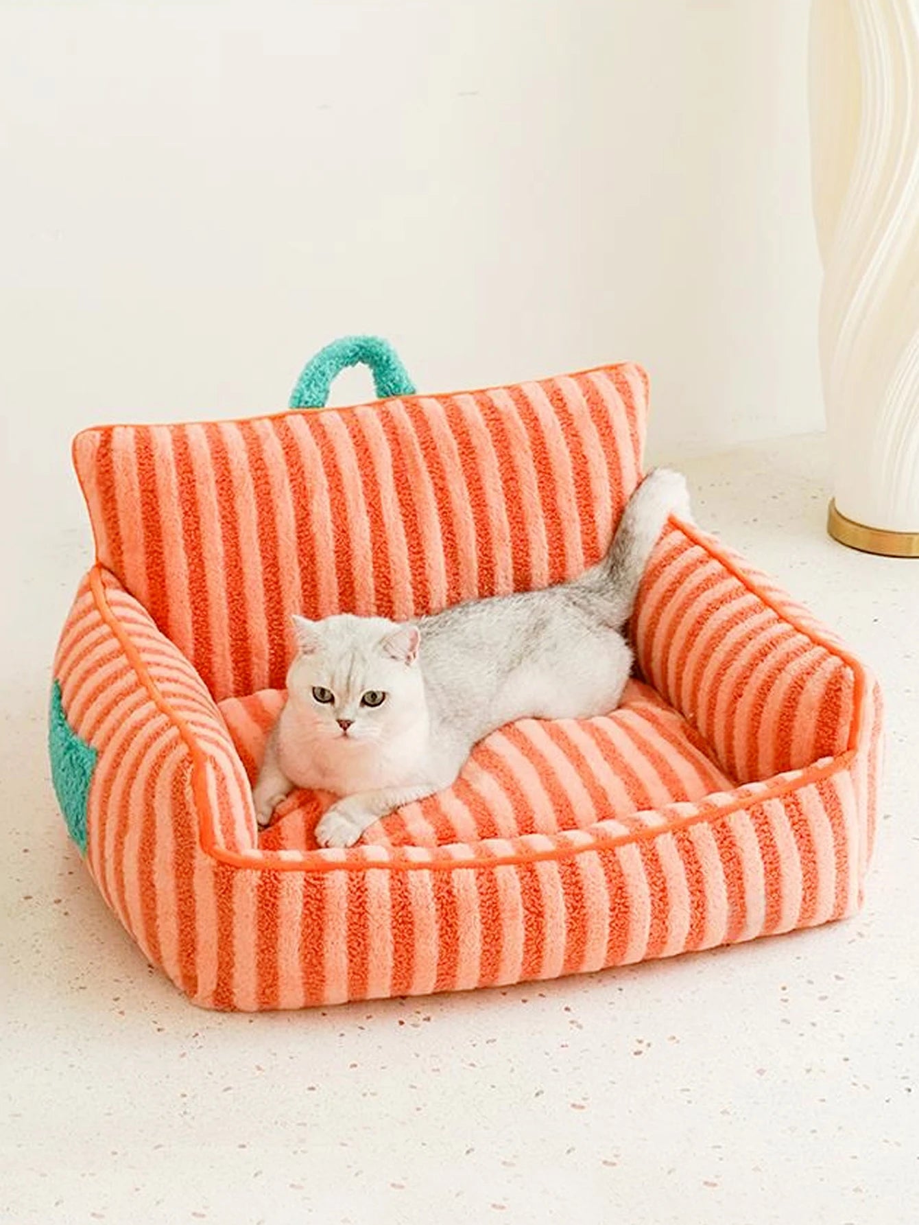 Cats Bed Stripe  Bed Sofa Cushions Plush Houses and Habitats Puppy Pet Kitten Accessories Goods Mat Things Accessory