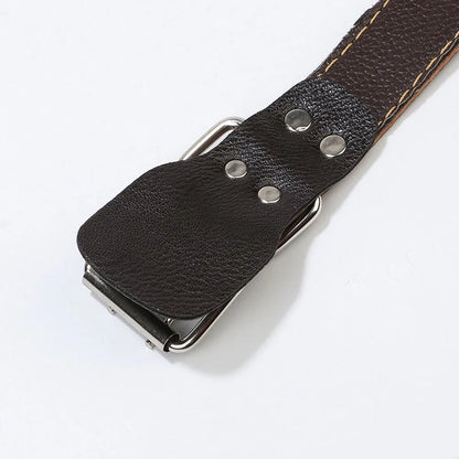 Unisex Studded Dog Collar Adjustable PU Leather Collars for Medium and Large Dogs Pet Necklace for Doberman Big Dogs Products