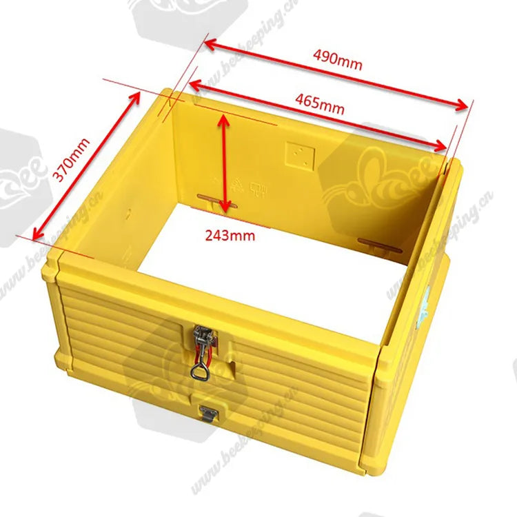 Heat Preservation Plastic Thermo Honey Bee Hive Langstroth 1 Layer 10 Frame Multifunction Bee Box Color Beehive House Apiculture
