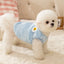 Solid Pink Fluffy Pet Dog Winter Clothes Flower Decorate Breathable Warm Cat Overalls Unisex Yorkshire Autumn Small Puppy Vests