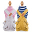 2023 Princess Dog Colorful Stripe Soft Suit Puppy Jumpsuit Spring Doggie Casual Pants Small Medium Pet Couple Four-Legged Coat