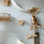 Wall Mounted Cat Climbing Shelves Cat House Cat Bridge Cat Double Platform with Scratching Post and Pedals Stairway for Kittens