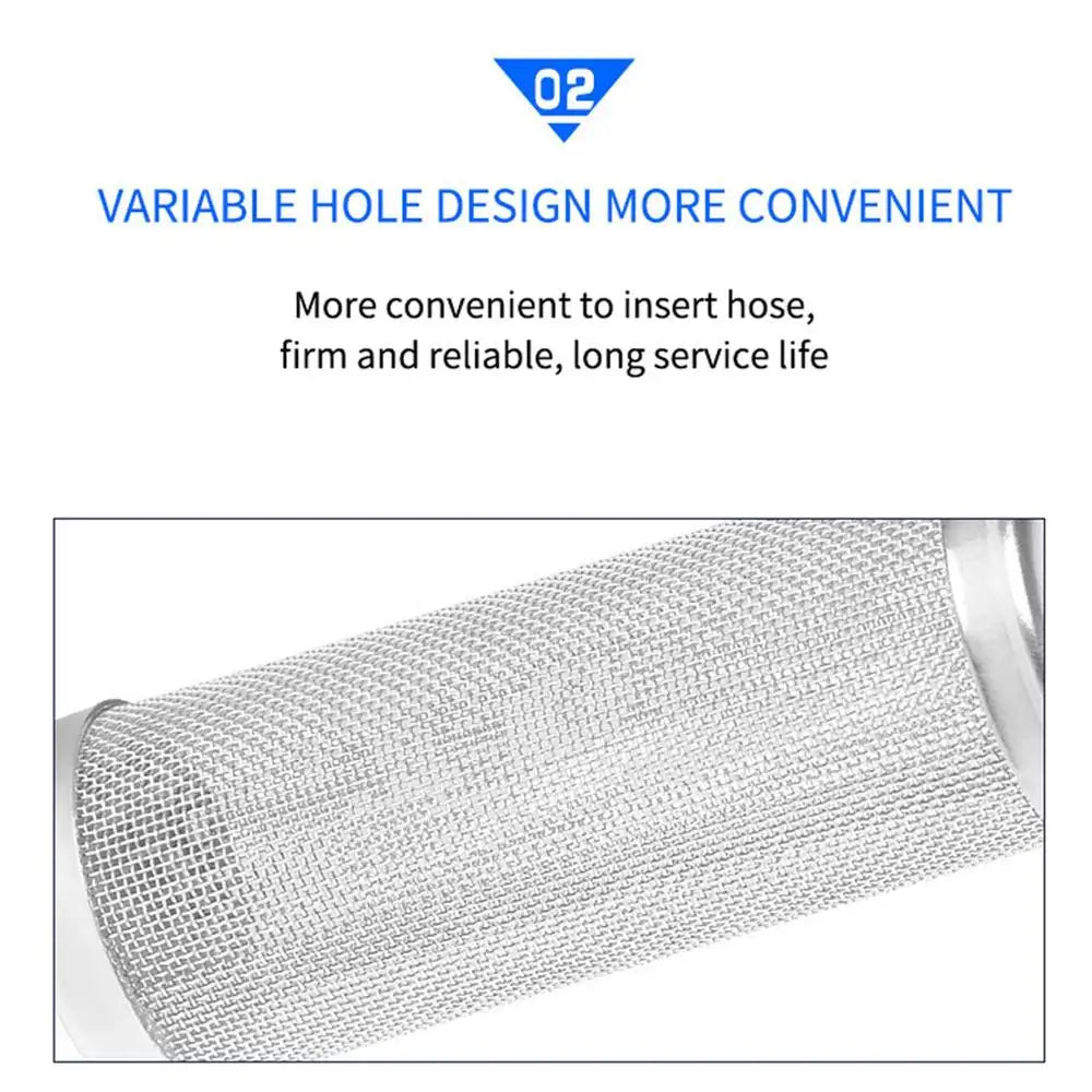 Aquarium Filter Guard Fish Filter Guard Inlet Filter Stainless Steel Pre-Filter Cover Intake Strainer Safe Guard For Fish Shrimp