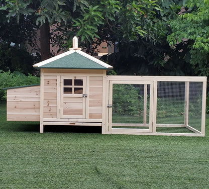 Wooden Chicken Coops Are Sheltered From Wind and Rain, Spacious and Easy To Clean, Suitable for Most of The Poultry
