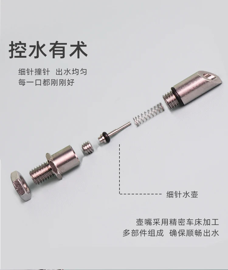 Fine Needle Silent Totoro Striker Kettle Pet Parrot Hamster Drinking Kettle Flower Branch Squirrel Bite Proof Glass Feeder