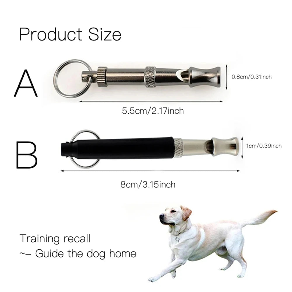 Pet Dog Whistle Puppy Training Obedience Ultrasonic Supersonic Sound Repeller Pitch Stop Barking Quiet Whistles for Dogs & Cats