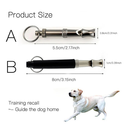 Pet Dog Whistle Puppy Training Obedience Ultrasonic Supersonic Sound Repeller Pitch Stop Barking Quiet Whistles for Dogs & Cats