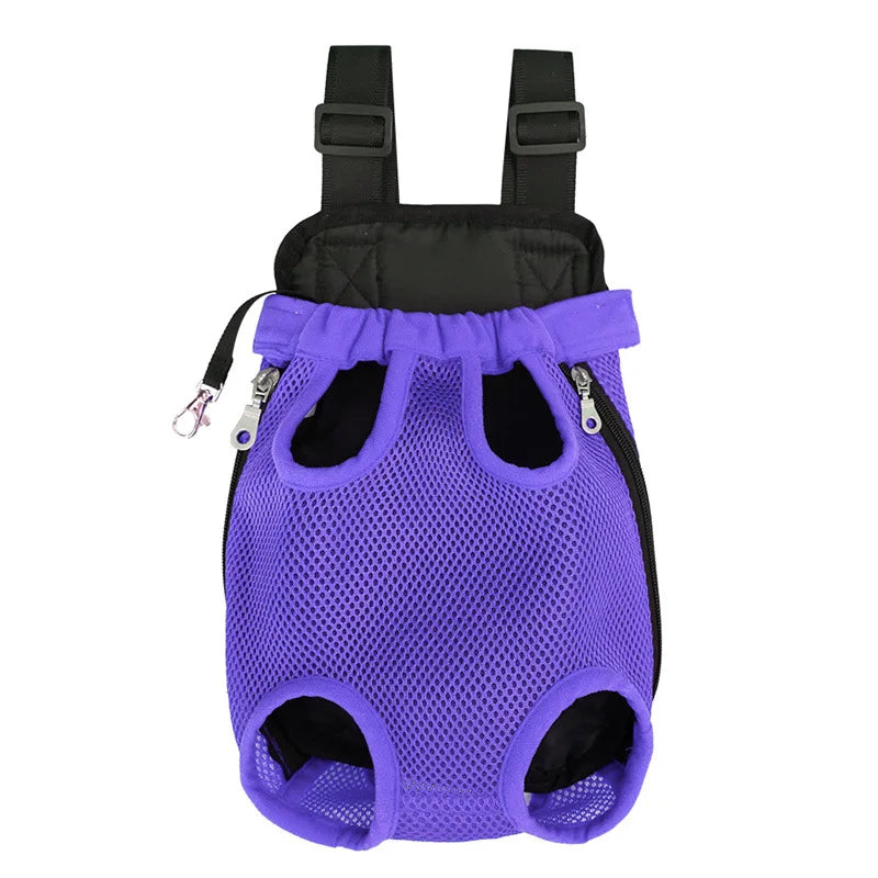 Pet Double Shoulder Portable Dog Backpack Mesh Breathable Carriers Dog Bag for Small Dogs Cat Puppy Outdoor Travel Pet Supplies