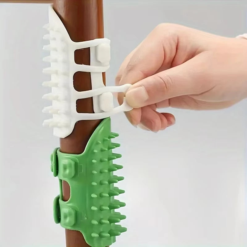 Cats Scratching Rubbing Brus Pet Cat Hair Removal Massage Comb kitten Grooming Self Cleaning Wall Corner Cat Scratcher Combs