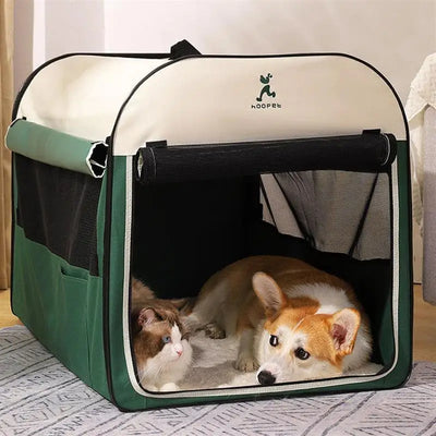 Kennel winter warm winter dog house closed dog house indoor foldable pet car tent dog cage