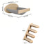 Wall Mounted Cat Tree Cat Climbing Wooden Shelves Climbing Hammock Set Scratching Post and Ladder for Cats Playing and Sleeping