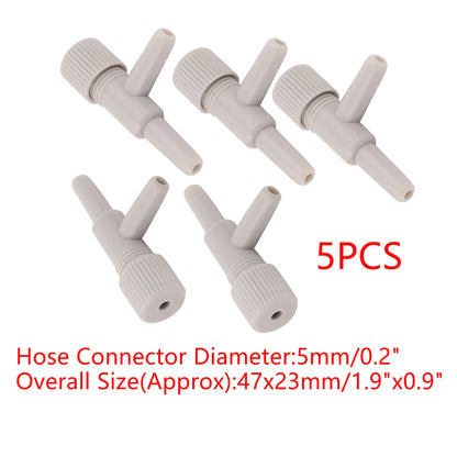 UXCELL Aquarium Air Line Tubing Control Valve 2/3 ways Fish Tank Connector Pump Flow Pipe Valves Tube Hose Trachea Accessories