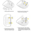 Suction Cup Cat Bed Window Indoor Cat Perch Seat Hammock Suction Cup Design Cat Shelves For Marble Smooth Glass And Sheet Metal