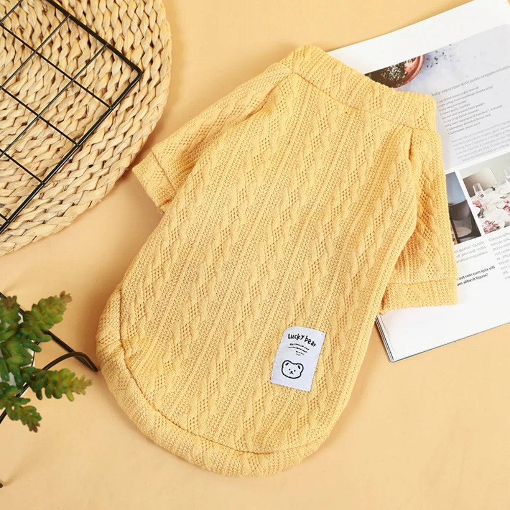 Classic Puppy Dog Knitting Sweater Winter Warm Pet Clothes for Small Dogs Chihuahua Yorkshire Pullovers mascotas Clothing Outfit